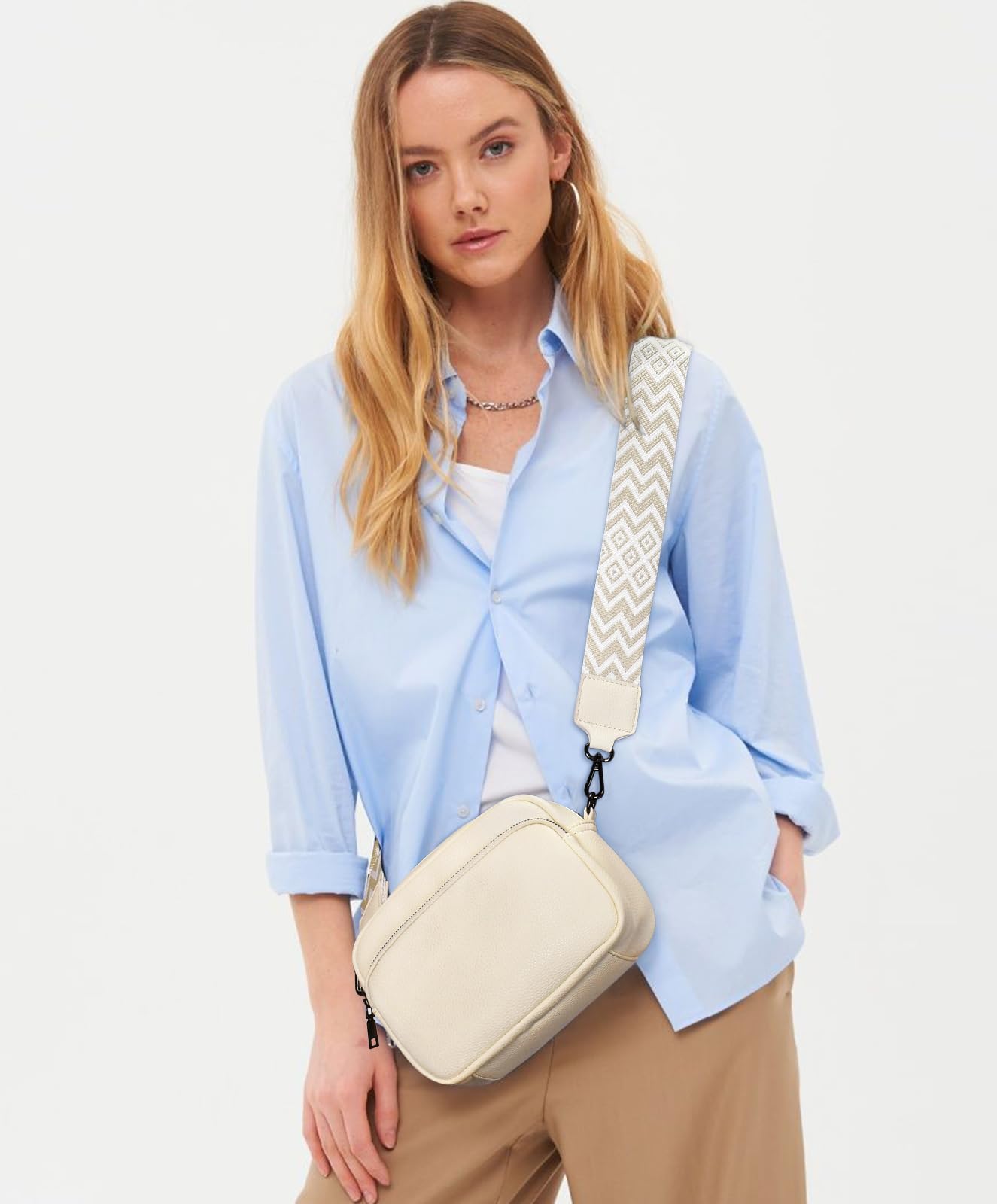 GASSDA Umhängetasche Damen Kleine Handtasche Damen PU Leder Crossbody Bag Moderne Taschen mit Abnehmbarem Schultergurt