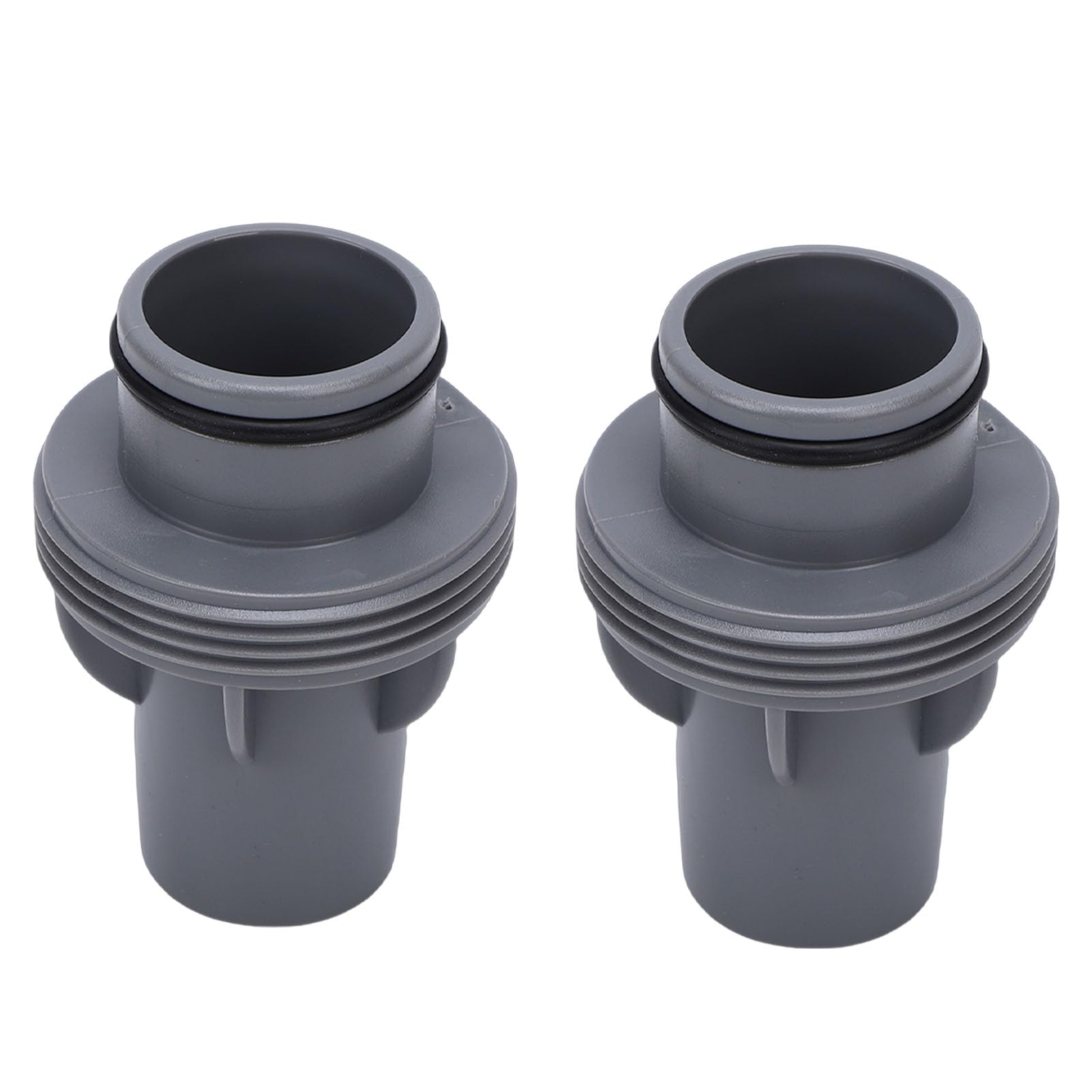 TOPINCN 2 szt. Adapter Węża Basenowego Złącze Węża Basenowego Adapter Pompy z Filtrem Basenowym z wbudowaną uszczelką do połączeń Wlotowych i Wylotowych 1,5 Cala