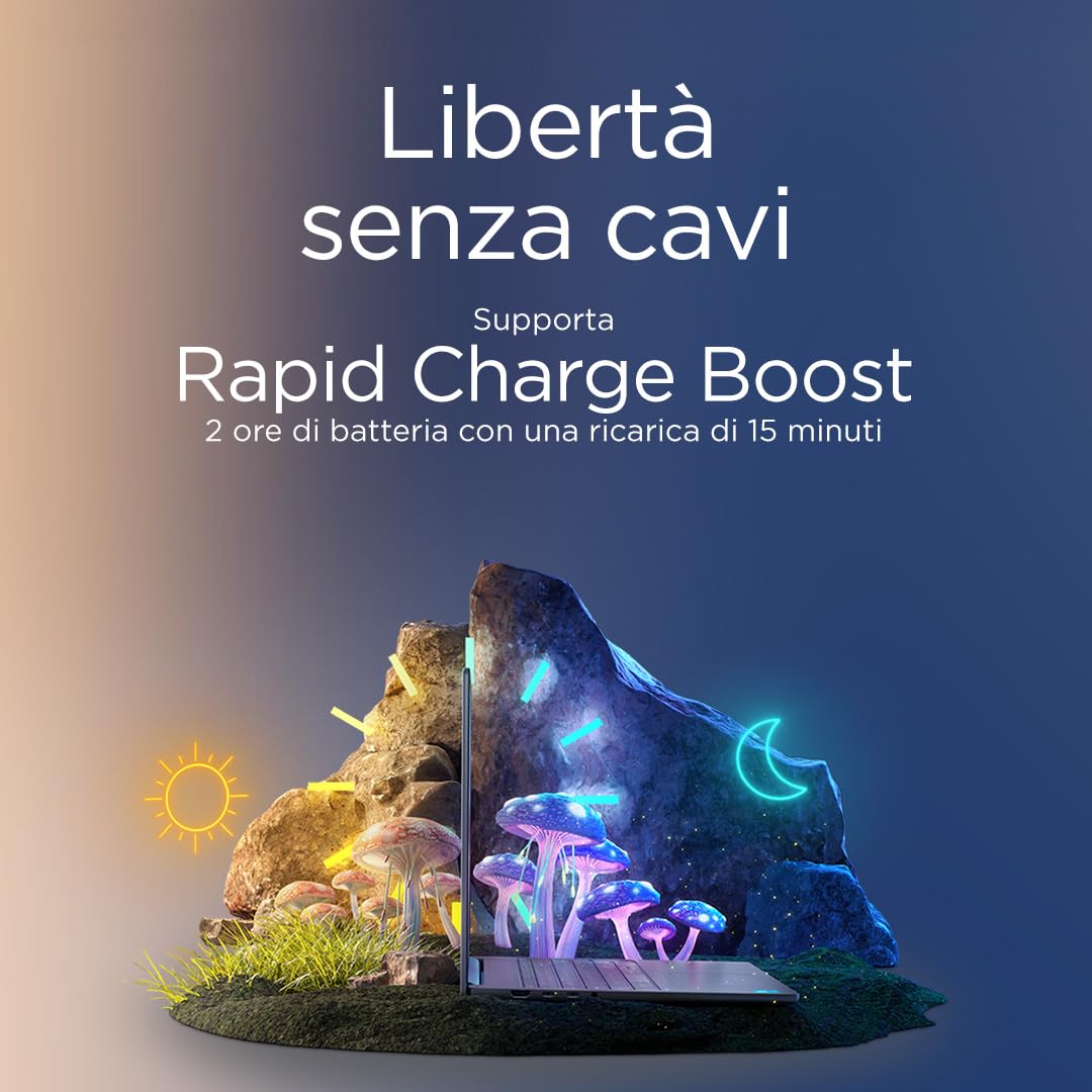 Lenovo IdeaPad Slim 5i Notebook 14" - Intel Core 7 240H, RAM 16GB, 1TB SSD, Grafica Intel Integrata, Display 14 pollici WUXGA (1920x1200) IPS, Windows 11 Home - Luna Grey