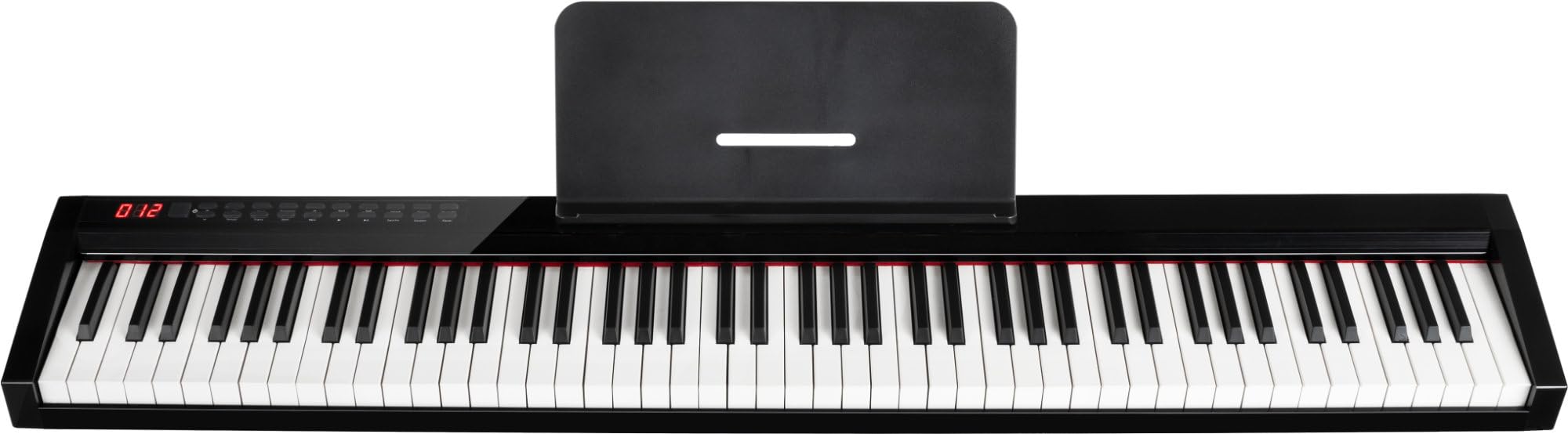 FunKey SP-588 Easy-Piano Set, Keyboard, Keyboard in Stagepiano-Optik | 88 Tasten in Standard-Größe mit Anschlagdynamik, Integrierter Li-Ion Akku mit 2200 mAh Kapazität, 128 Sounds, 128 Rhythmen