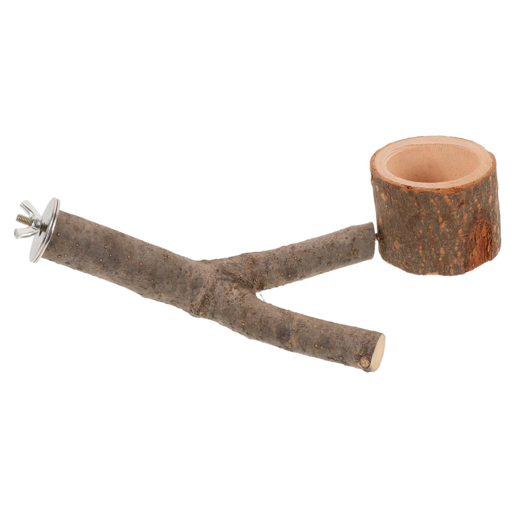 BESPORTBLE 5pièces Perchoir pour Oiseaux Naturel avec Support Alimentaire Plateforme pour Perruches Et Oiseaux Exotiques Accessoire Pratique
