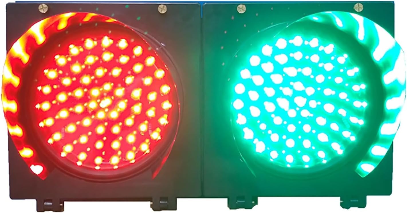 200mm czerwony/zielony sygnalizator świetlny LED Stop And Go obudowa PC IP65 przemysłowe światło drogowe LED Stop soczewka pajęczyna światło ostrzegawcze cykl włączania(220v)