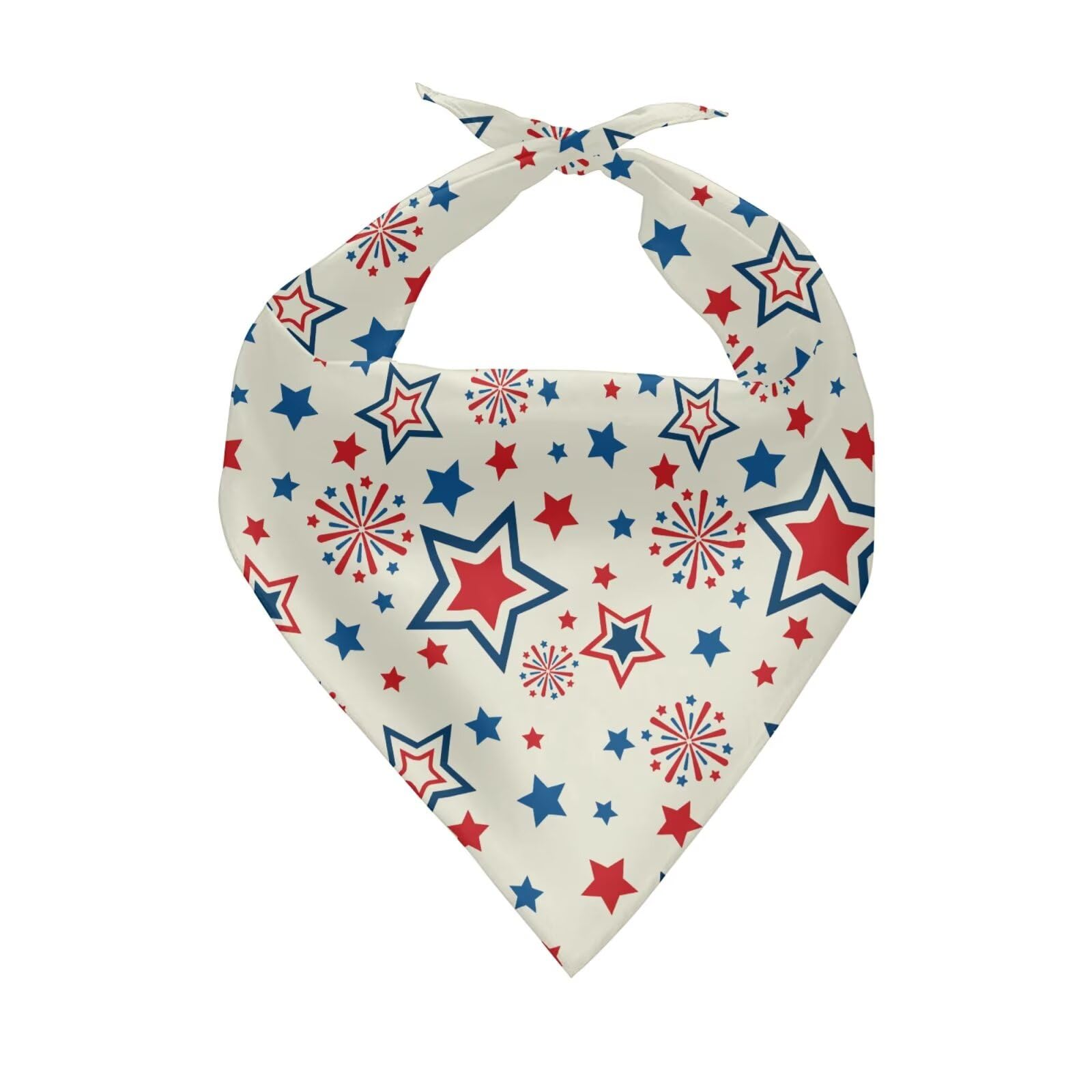 Jeiento American Flag Dog Bandanas Holiday Dog Pet Bandanas Independence Day Pet Supplies Accessories Spring Bandanas for Medium
