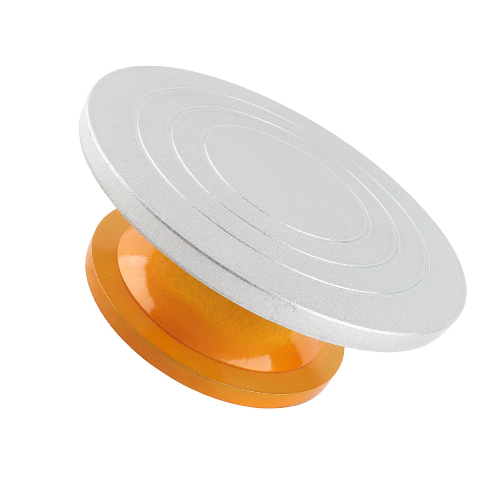 Plato Giratorio para Tartas Engrosado para Fácil Decoración, Soporte Giratorio de 360° para Fiestas y Cumpleaños, Base Antideslizante, Material de Acero Plástico de 11.8 X 4.7 Pulgadas