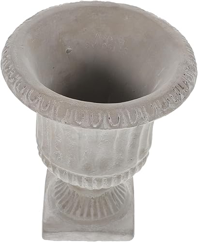 1 maceta de urna de cemento simple estilo europeo decoración moderna casa oficina centro de mesa