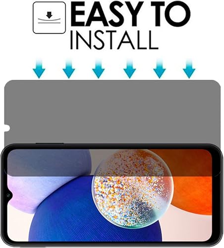 Miniatura 5 de VIESUP - Protector de pantalla antiespía para Samsung Galaxy A14 5G vidrio templado para pantalla de privacidad 2 unidades Fácil instalación