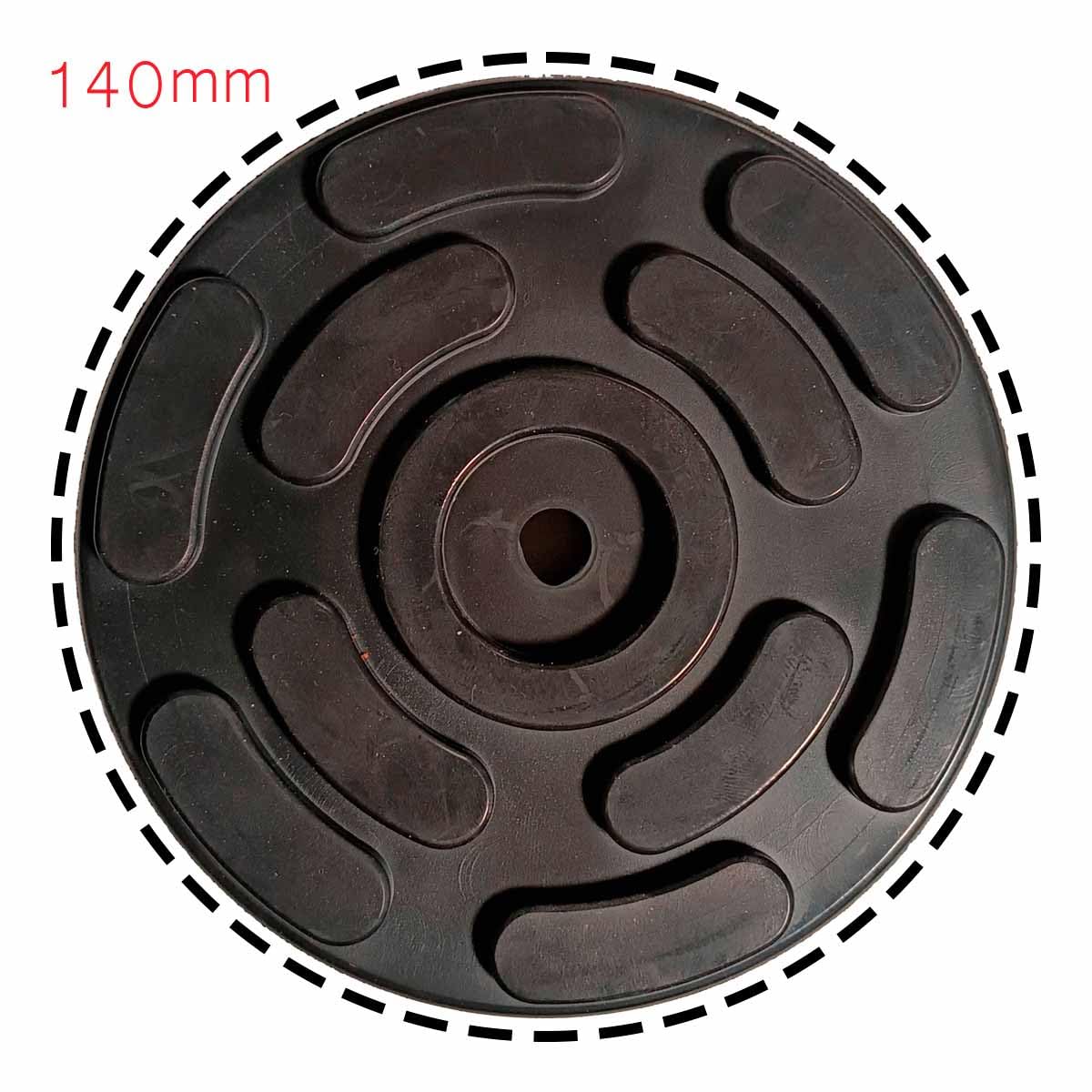 A2ZWORLD 4 Pezzi Tamponi A Cuffia in Gomma Rotondo, Diametro 140mm Spessore 27mm, Tampone Ponte Sollevatore, Compatibile con Ravaglioli Werther Omcn, Made in Italy