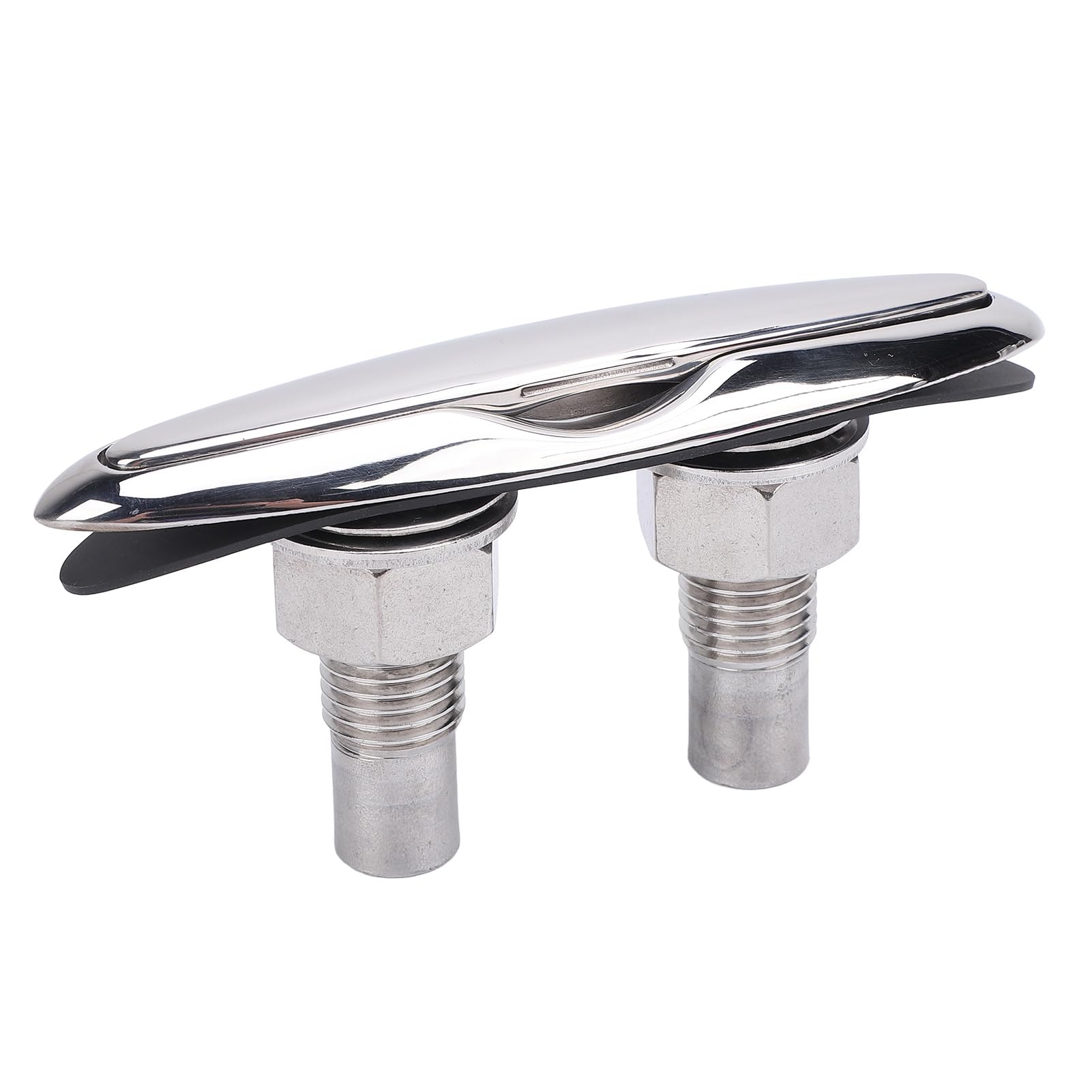 Asixxsix 6 Inch Boat Cleat, 316 Stainless Steel Marine Dock Cleat, Flush Mount Retractable Pull Up Cleat, Flush Mount Kayak Cleat for Boat Docks, Heavy Duty Marine Dock Cleat