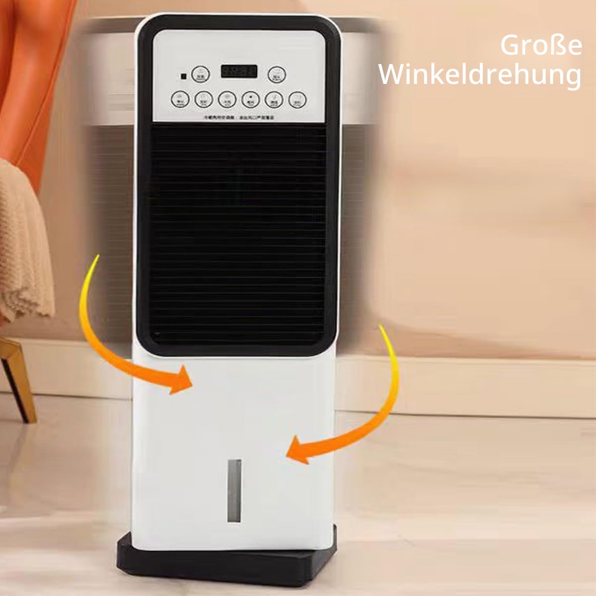Mobiles Klimagerät 12.000 BTU mit Fernbedienung - Verdunstungskühler der Energieeffizienzklasse A, Heizung und Kühlung, Ventilator und mobiler Heizlüfter