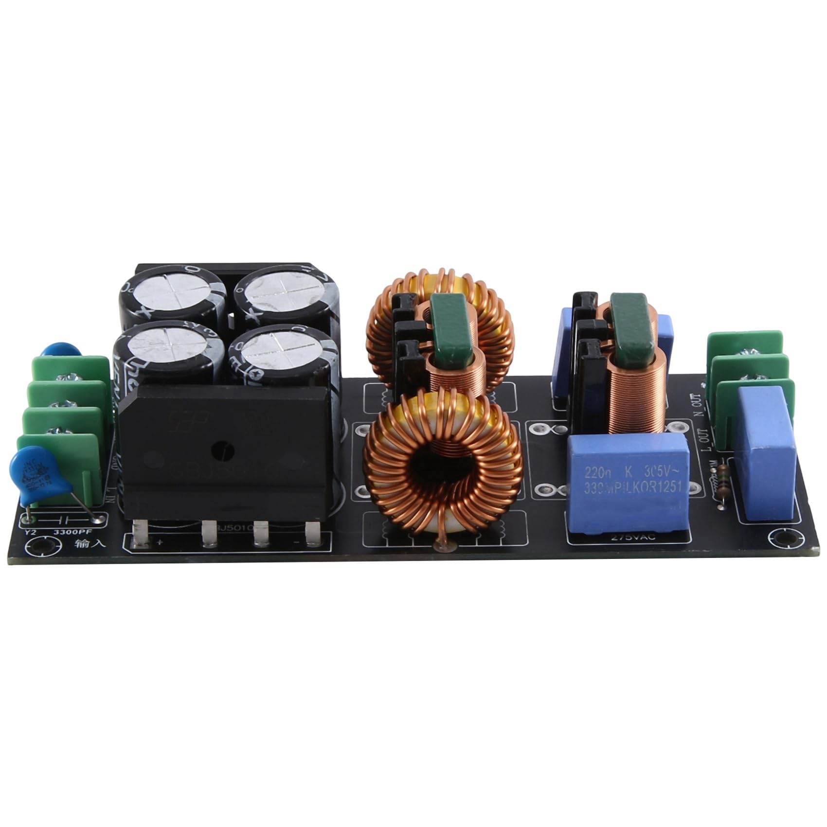 2X Module de Carte de Filtre de Puissance Filtre Purification du Secteur AC Bruit Audio HiFi 10A