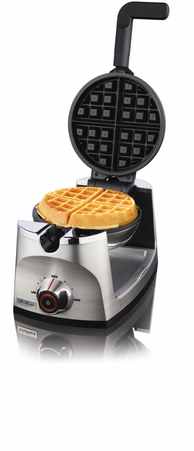 Amazon.com: VillaWare NDVLWFBFS1-SHP Belgian Flip Waffle Maker