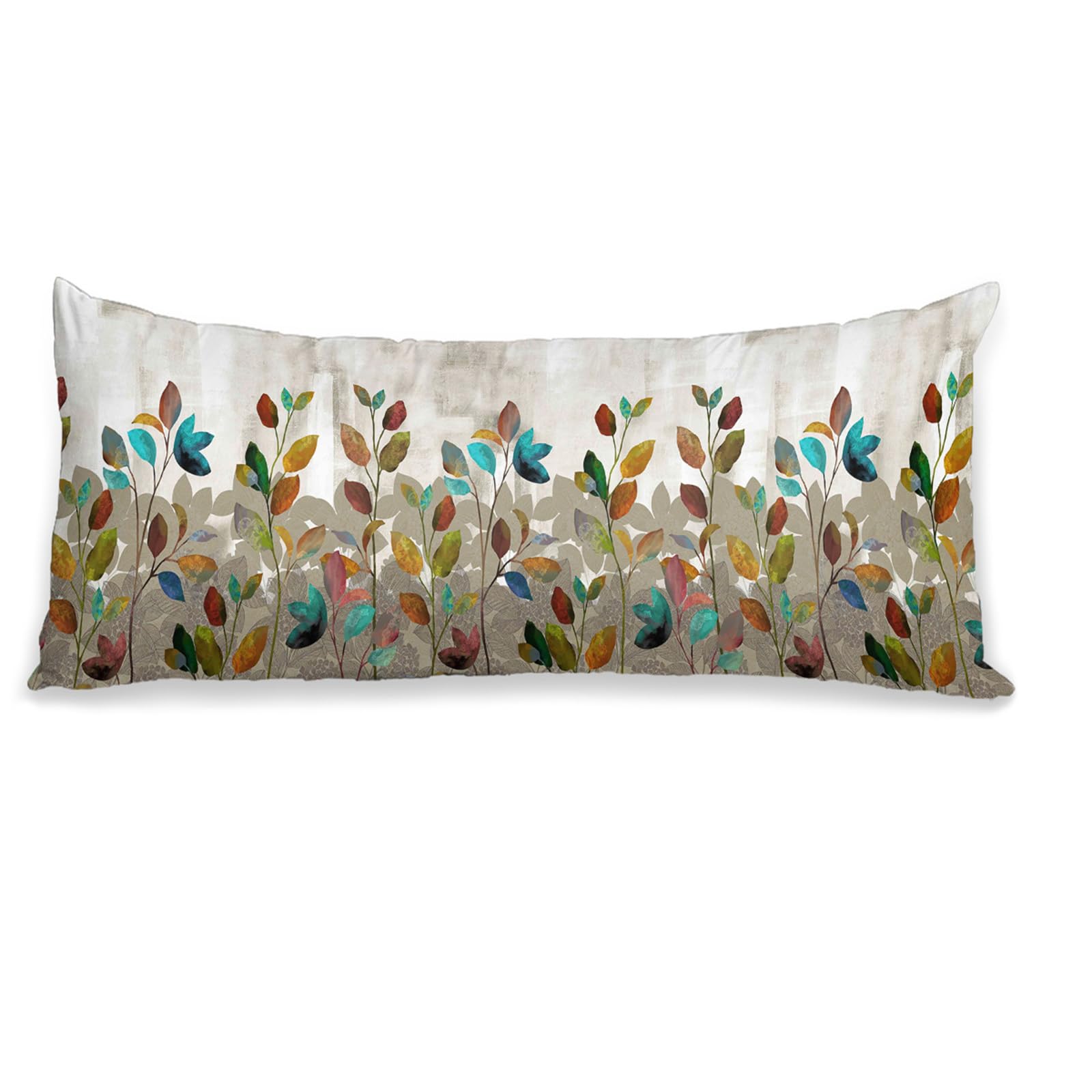 Macofe Ultra Soft Body Pillow Cover - Vintage Wildflowers Print, 20x54 Inches, Hidden Zipper (Pillow Not Included)