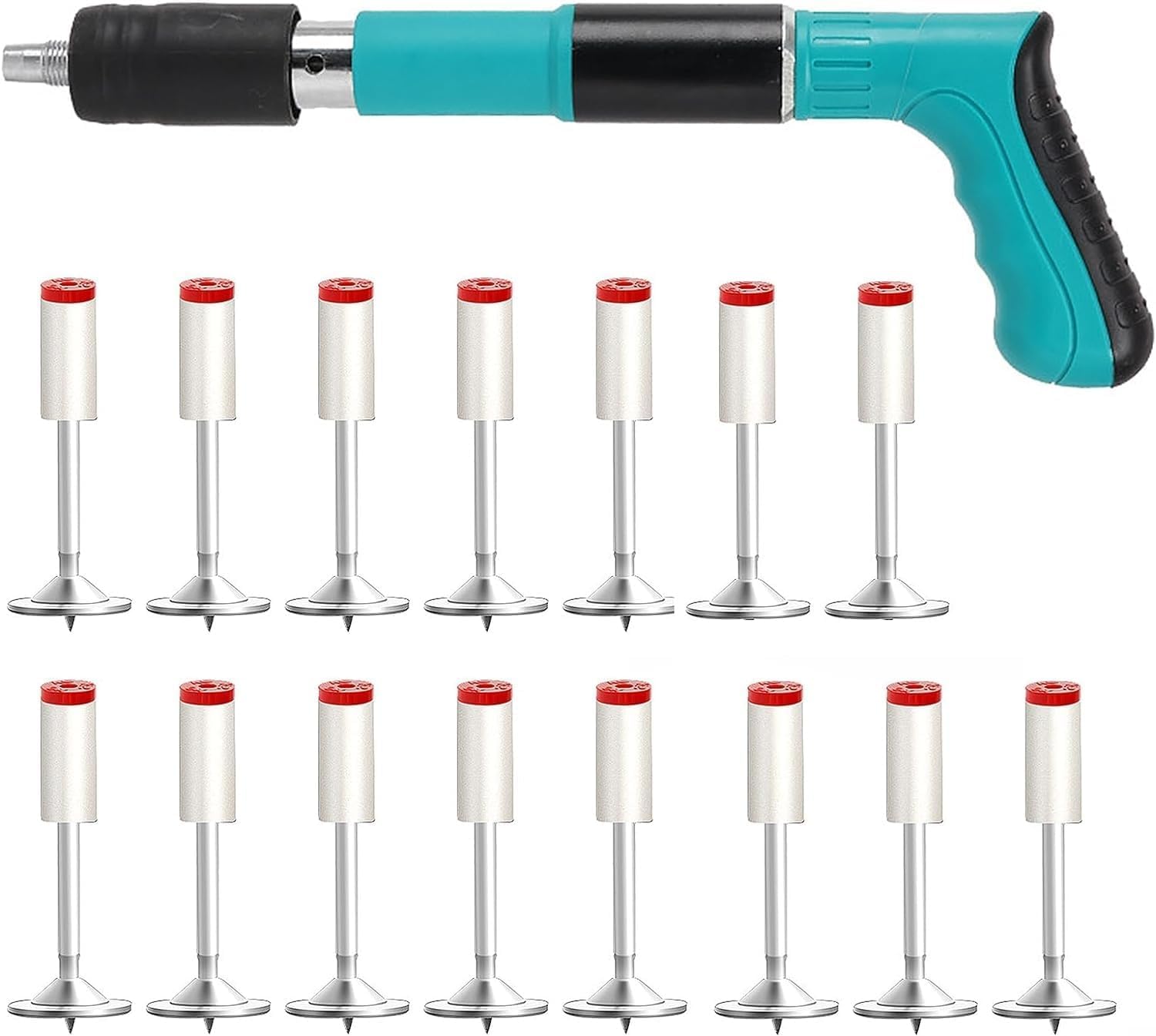 Manual Steel Nail Gun, Nail Wall Fastening Tool Concrete Steel Nails Fastening Rivet Tool,Wire Slotting Device, Wall Fastener Household Woodworking, (only Gun nd 5 Nails) D RAJ-image-2