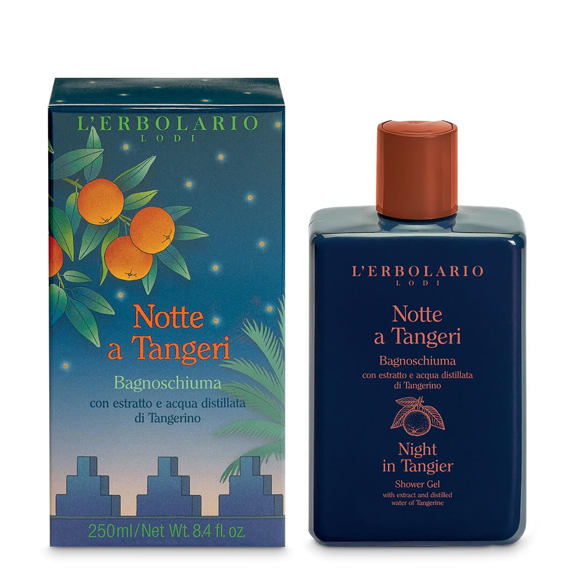 L'erbolario Notte A Tangeri Bade-/ Duschgel 250Ml