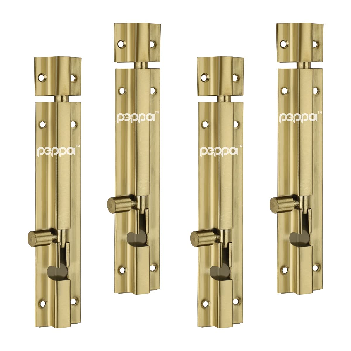 Peppa™ Antique Gold Finish Stainless Steel Tower Bolt 6" SS(12 Piece) (4) (B09B5MG7W1) Amazon Price History, Amazon Price Tracker