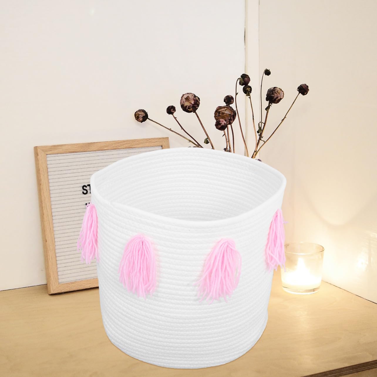 Zerodeko 1pezzi Cestino Portaoggetti Da Scrivania Contenitore Portaoggetti Organizer Per Articoli Vari Rosa Pratico Salvaspazio Facile Usare Pulire Grazioso Elemento Decorativo Casa Regalo