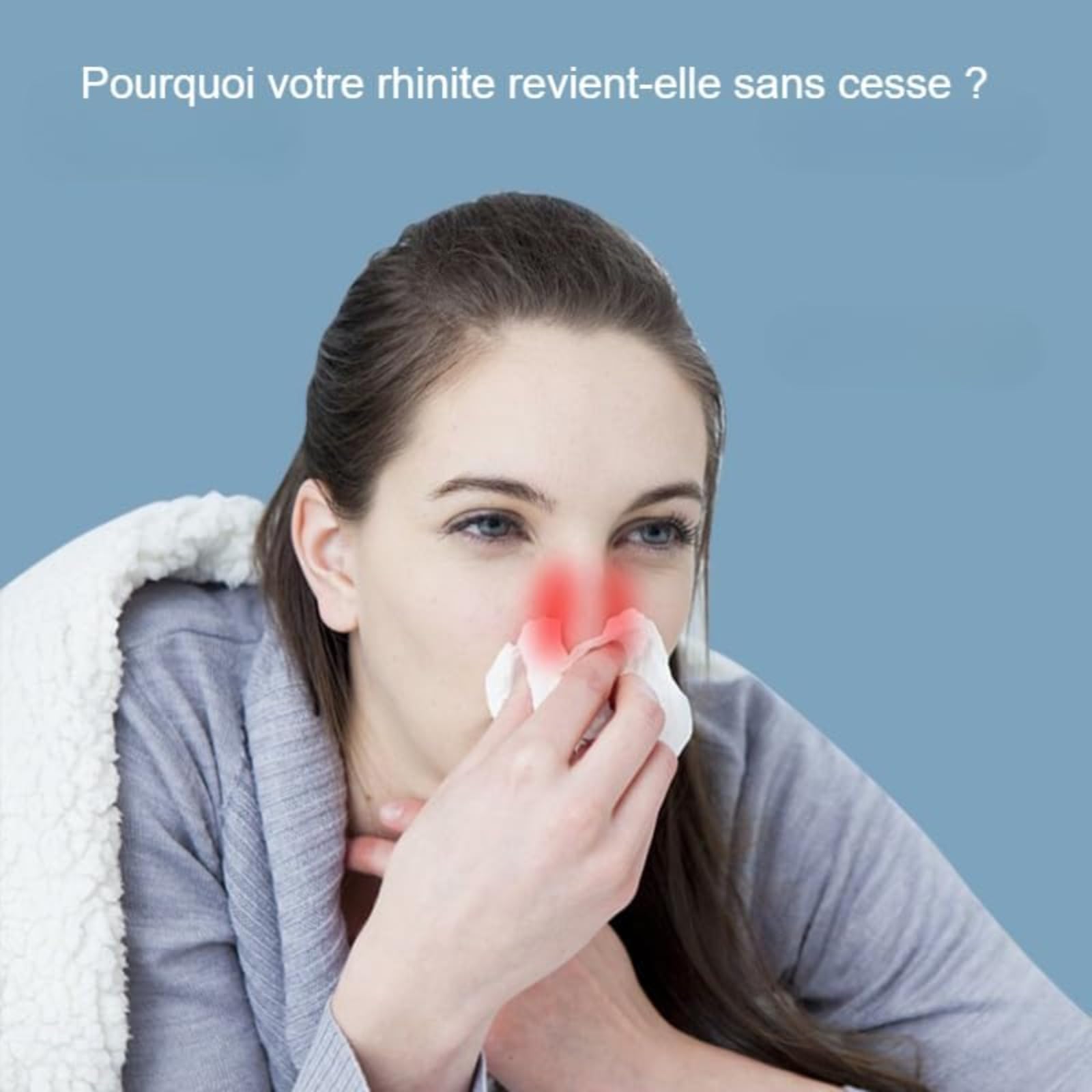 Sinezy Confort La thérapie par lumière rouge appareil de thérapie de dégagement nasal, ampoule rouge pour le soulagement (1PC)