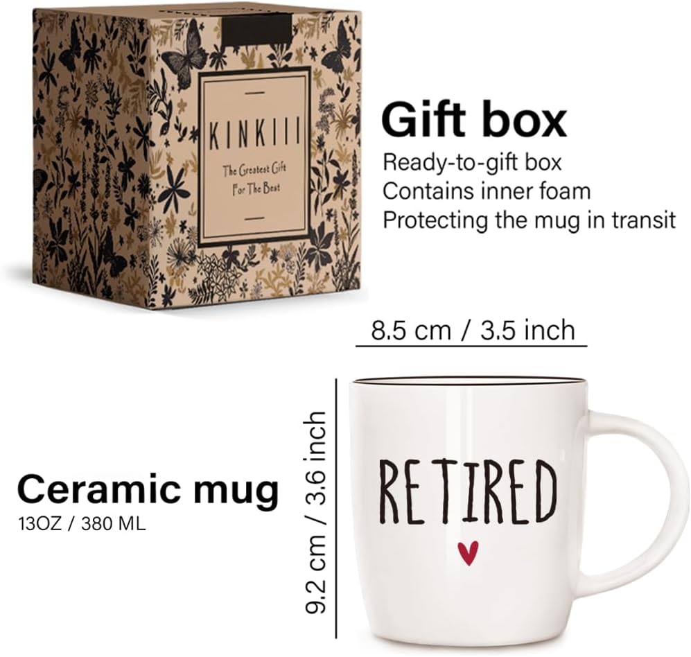 Funny Retirement Coffee Mug Gifts for Women Men, What Do You Call a Person Who Is Happy on Monday, Humorous Retirement Gift for Husband Wife Friends Coworkers, Funny Christmas Thanksgiving Gifts, 13oz - Image 2