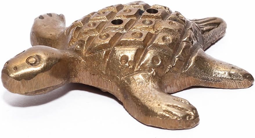 Turtle Brass Metal Statue Handmade Fengsui Tortoise Figurine Metal Art Home Decorative