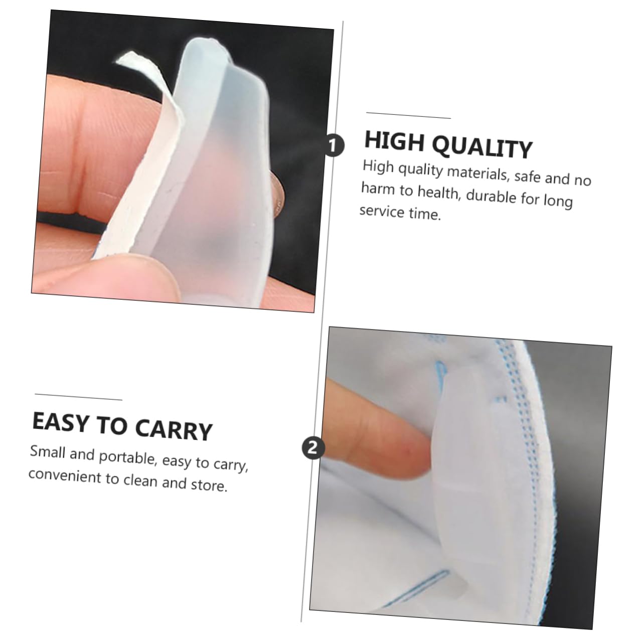 PACKOVE Preventer for Glasses 4pcs Eye Glasses Fog Stopper Silicone Mask Defogger