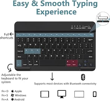 Apple iPad 11th Generation A16 11th/10th.Case Mobax Turkish Keyboard Black with Case Wireless Keyboard compatible with Generation 10.9inc