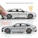 CKMODEL Haochi 1:32 Officially Licensed Audi RS7 Alloy Model Toy Car with Opening Doors, Sound & Light Effects, Pull-Back Action, Shock Absorption Steering & Adjustable Rear Wing (Black)