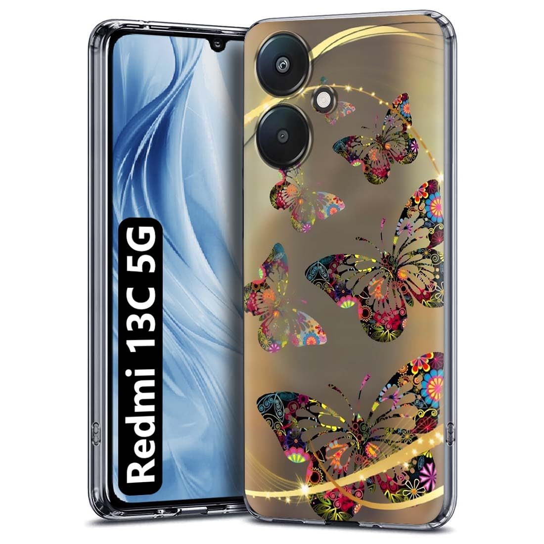 Fashionury Back Cover Case Designer Flexible Soft Back Case Cover for Redmi 13C 5G / Poco M6 5G -D2082 (B0CQXVR9WN) Amazon Price History, Amazon Price Tracker