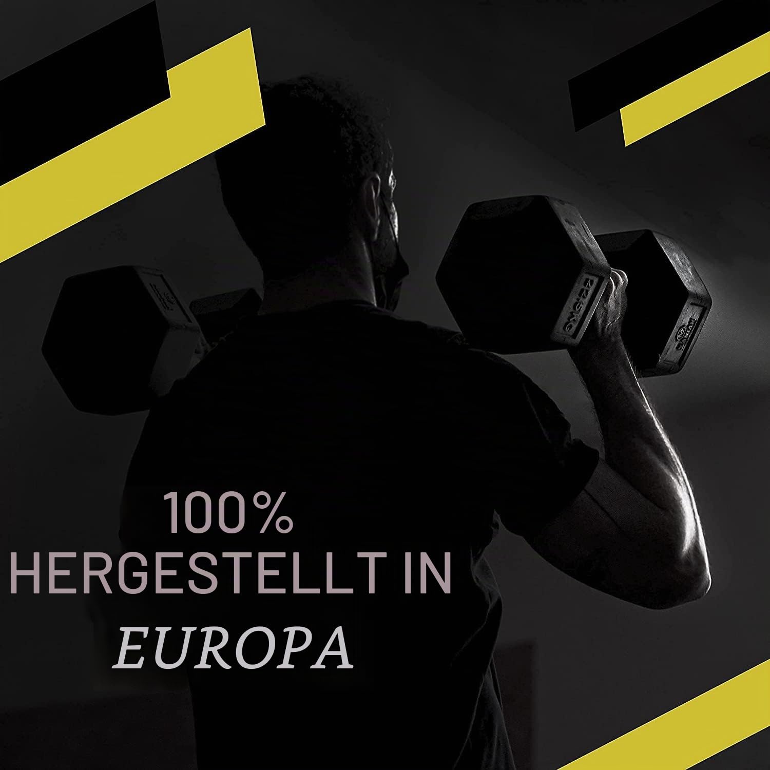 Wandhalterung für Krafttrainingsstange aus 100% Kohlenstoffstahl