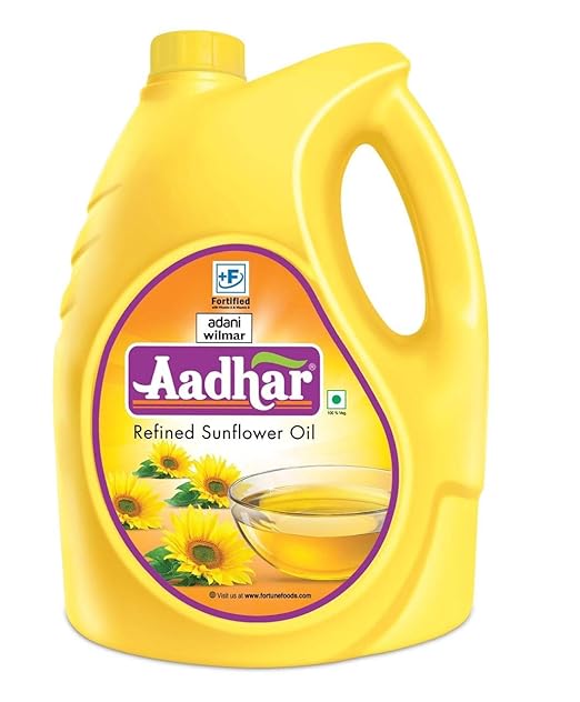 Aadhar refined Sunflower Oil, 5L Amazon.in Grocery & Gourmet Foods