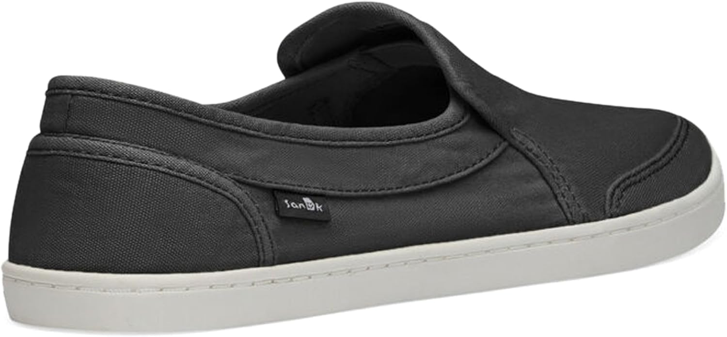 Sanuk Womens Pair O Dice Loafers | Womens Shoes | Slip On Shoes for Women | Women's Slip-on Loafers | Comfort Footbed, Washed Black, 11 - Image 5