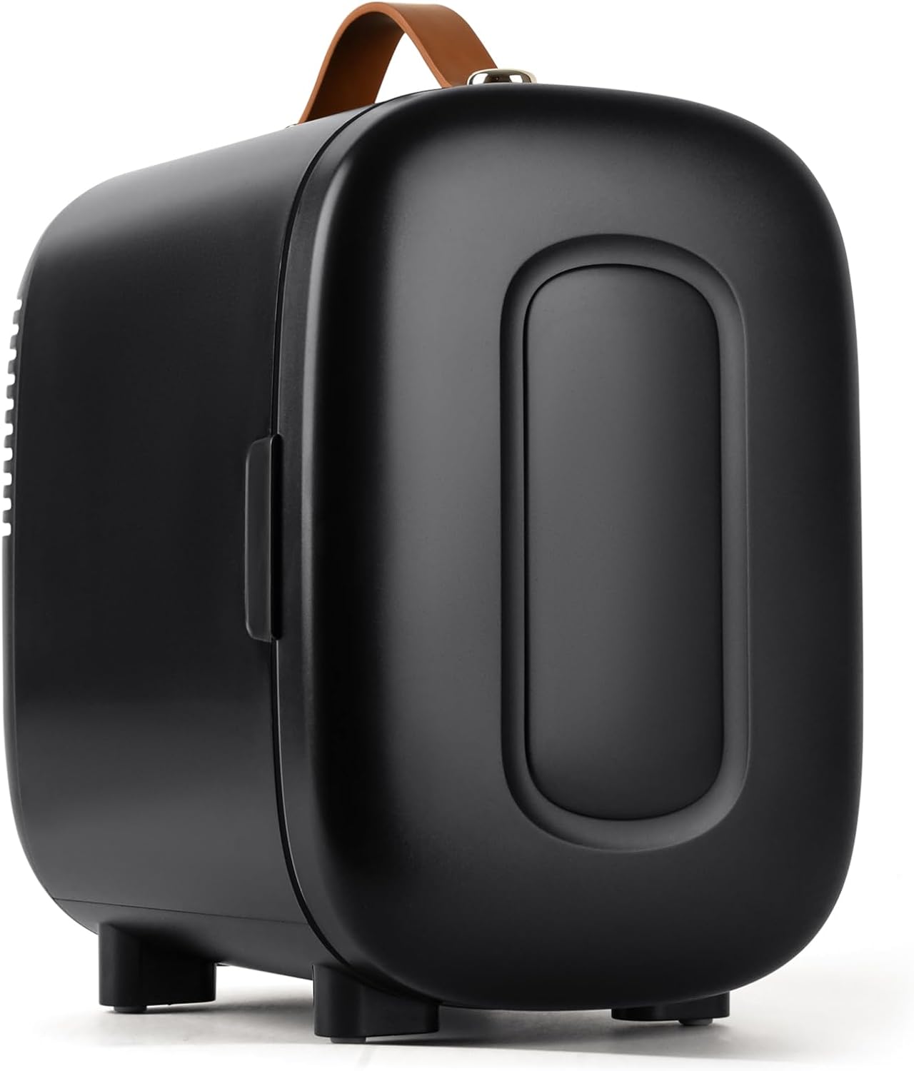 Mini Fridge for Bedroom, 4 Liter/6 Cans Skincare Small Refrigerator, AC/DC Portable Mini Cooler & Warmer, Small Fridge for Camping, Dorm, Office, Car (Black)