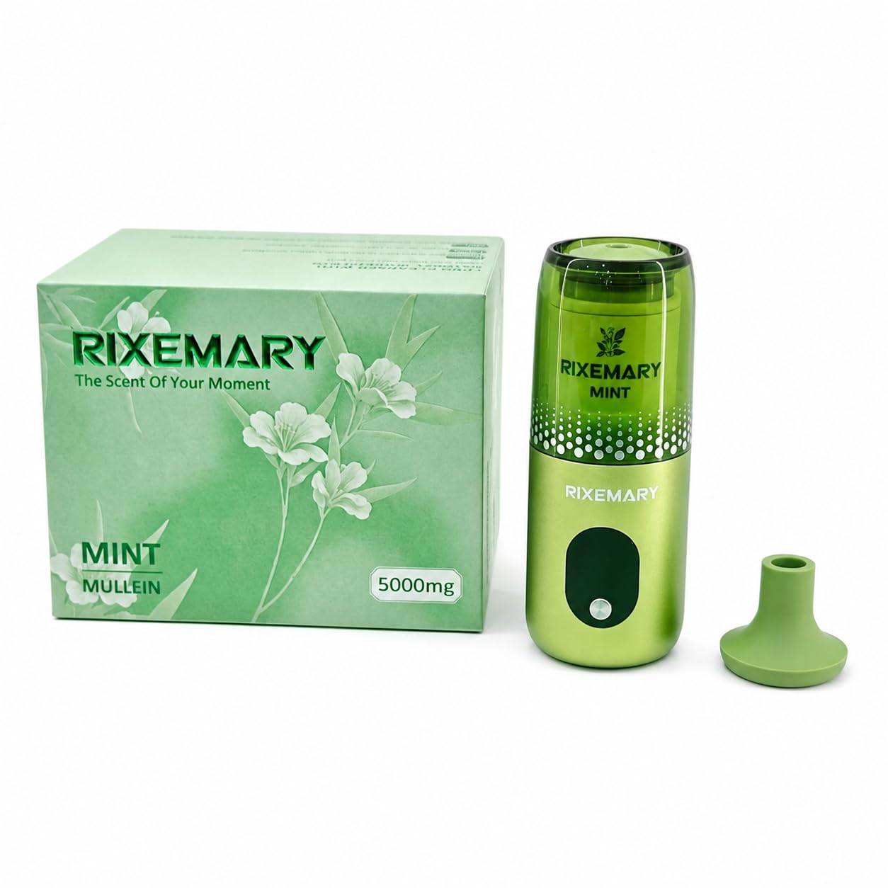 Portable Fragrance Diffuser, Rechargeable, Digital Display, Green