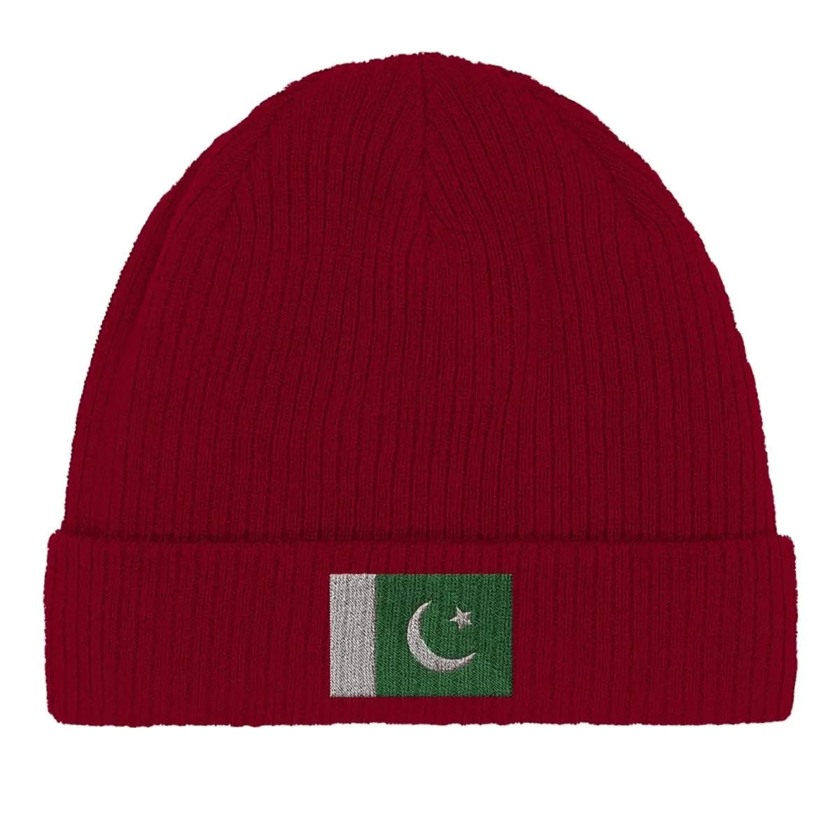 Bonnet en coton drapeau du Pakistan aux finitions soignées