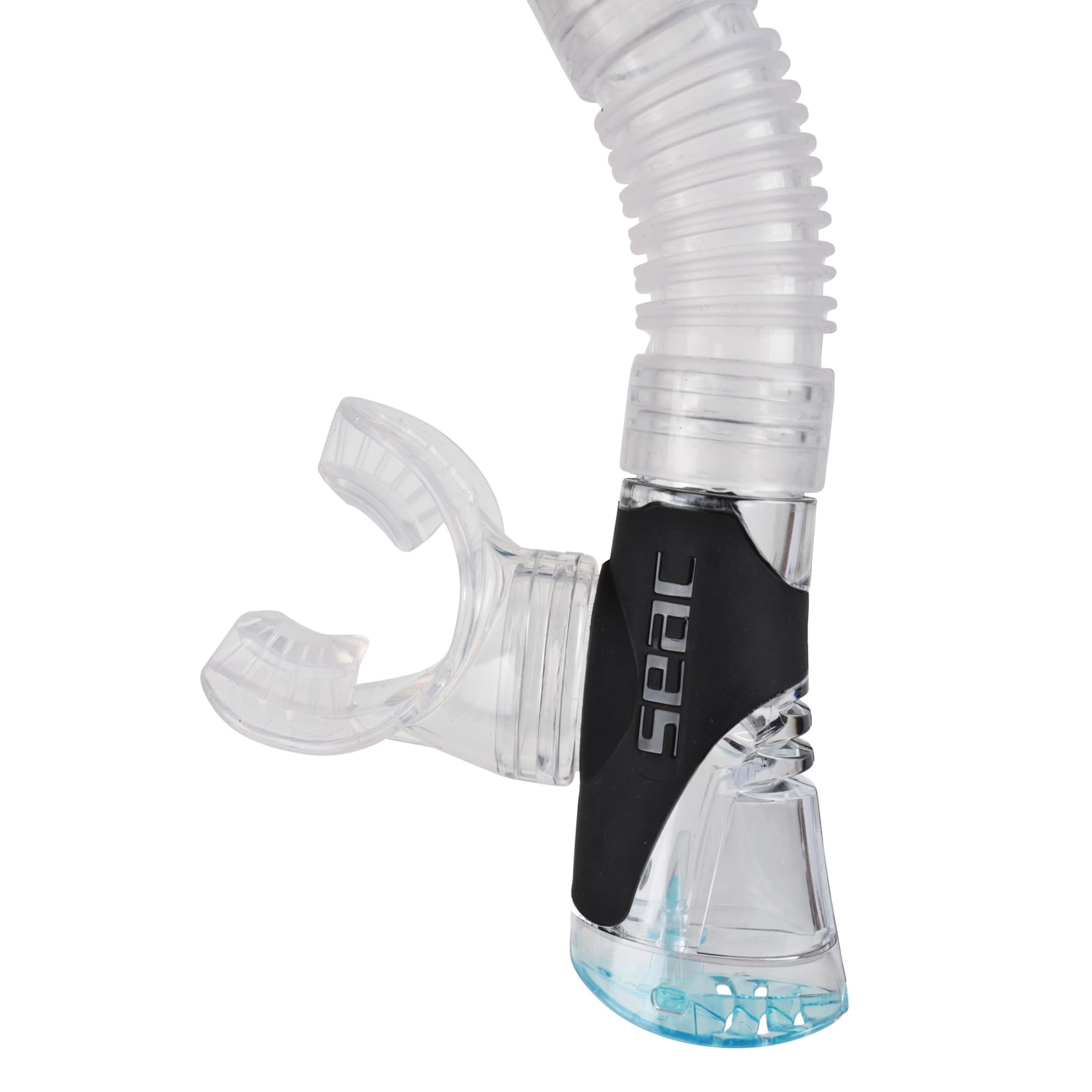 SEAC Set Sprint Dry, Ensemble de Snorkeling pour Adultes et Enfants avec Palmes à Sangles réglables, Masque de plongée et Tuba avec Dry Top