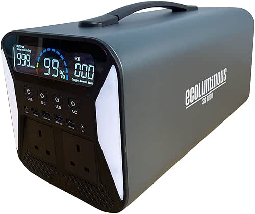 Portable Solar Power Station | 1000Wh/320000mAh | LiFePO4 Battery Pure