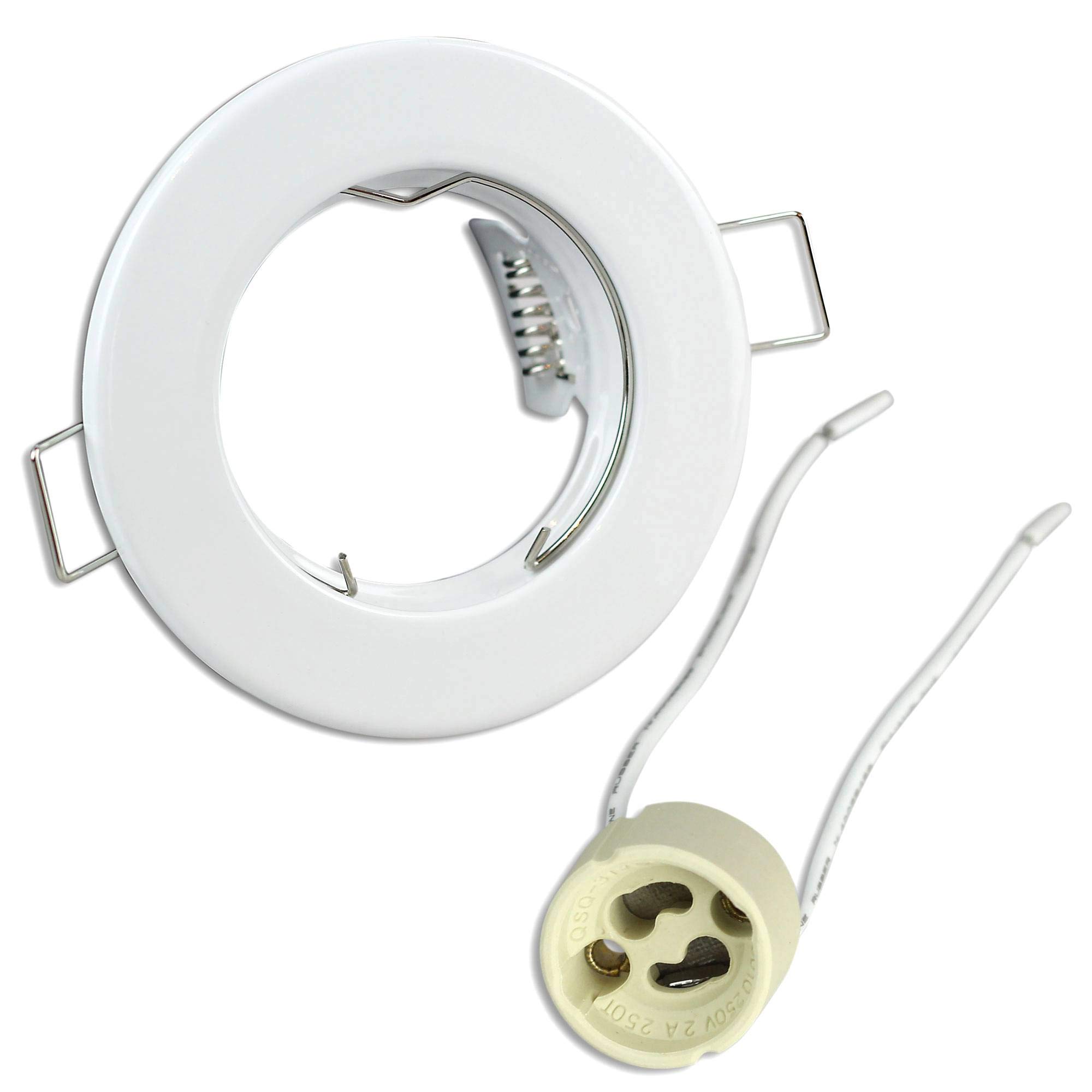 LED Einbaustrahler Schwarz Rund – 1,2 Watt, Neutralweiß, GU10, 55–60 Mm Bohrloch