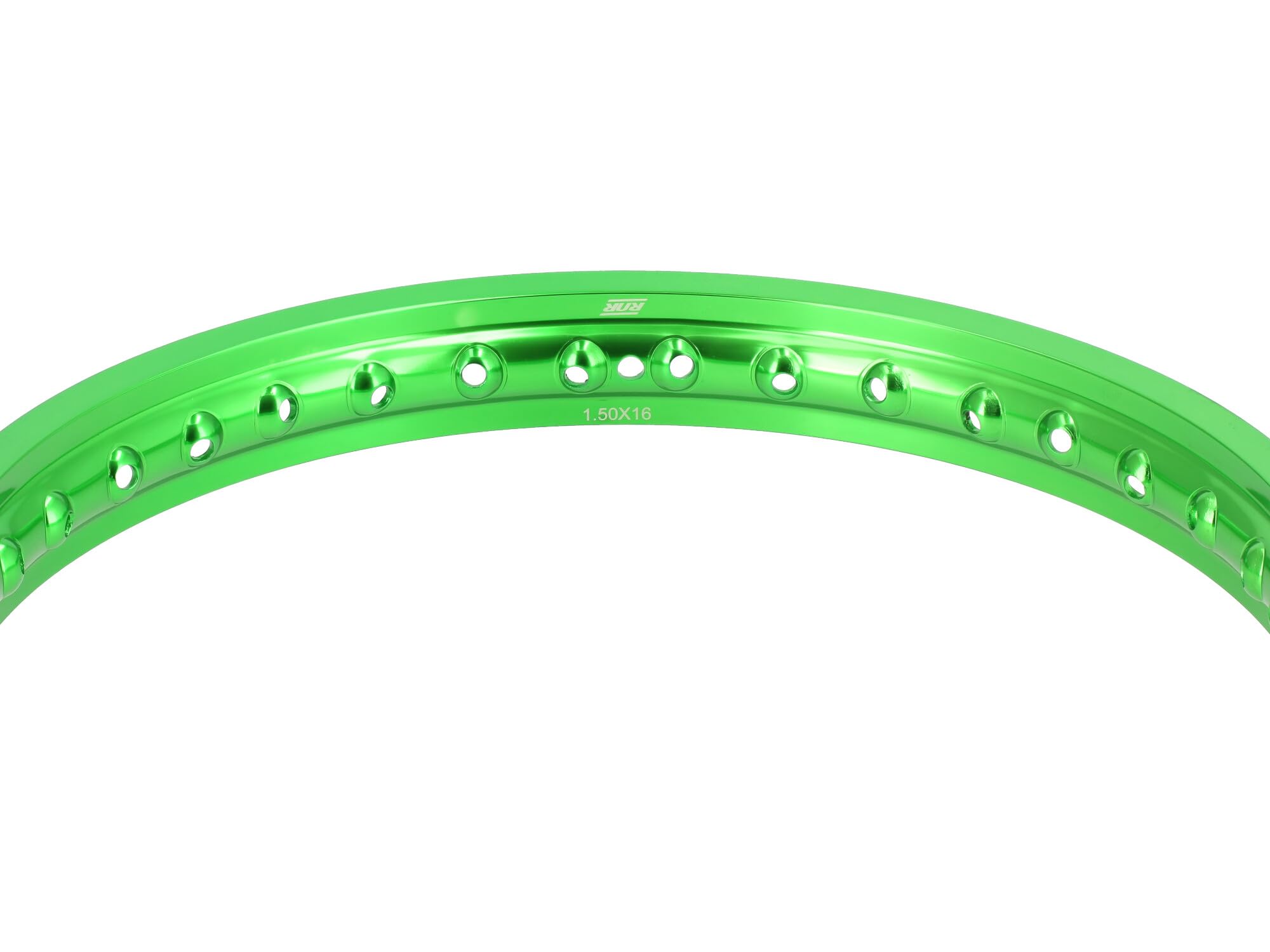 Zestaw: 2 x felga 1,5 x 16" aluminiowa felga zielona anodowana - do Simson S50, S51, KR51 Schwalbe, SR4