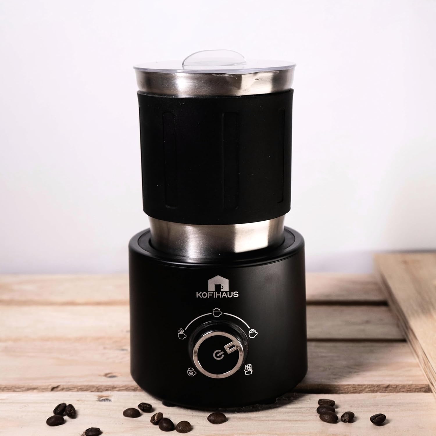 KOFIHAUS Electric Milk Frother | Rechargeable Handheld Foam Maker | Stainless Steel Whisk | 3-Speed Frother for Coffee, Latte, Cappuccino & Matcha-picture-22
