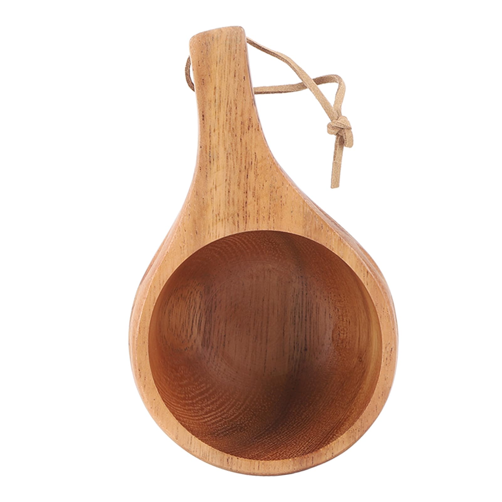 Tazza Da Campeggio In Legno Kuksa 220ml - Design Nordico, Manico Ergonomico, Per Escursionismo E Sopravvivenza - Foto 4