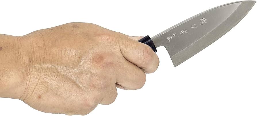 Amazon｜堺刀司 出刃包丁 シルバー 120mm 正重 出刃 A-10010｜重箱