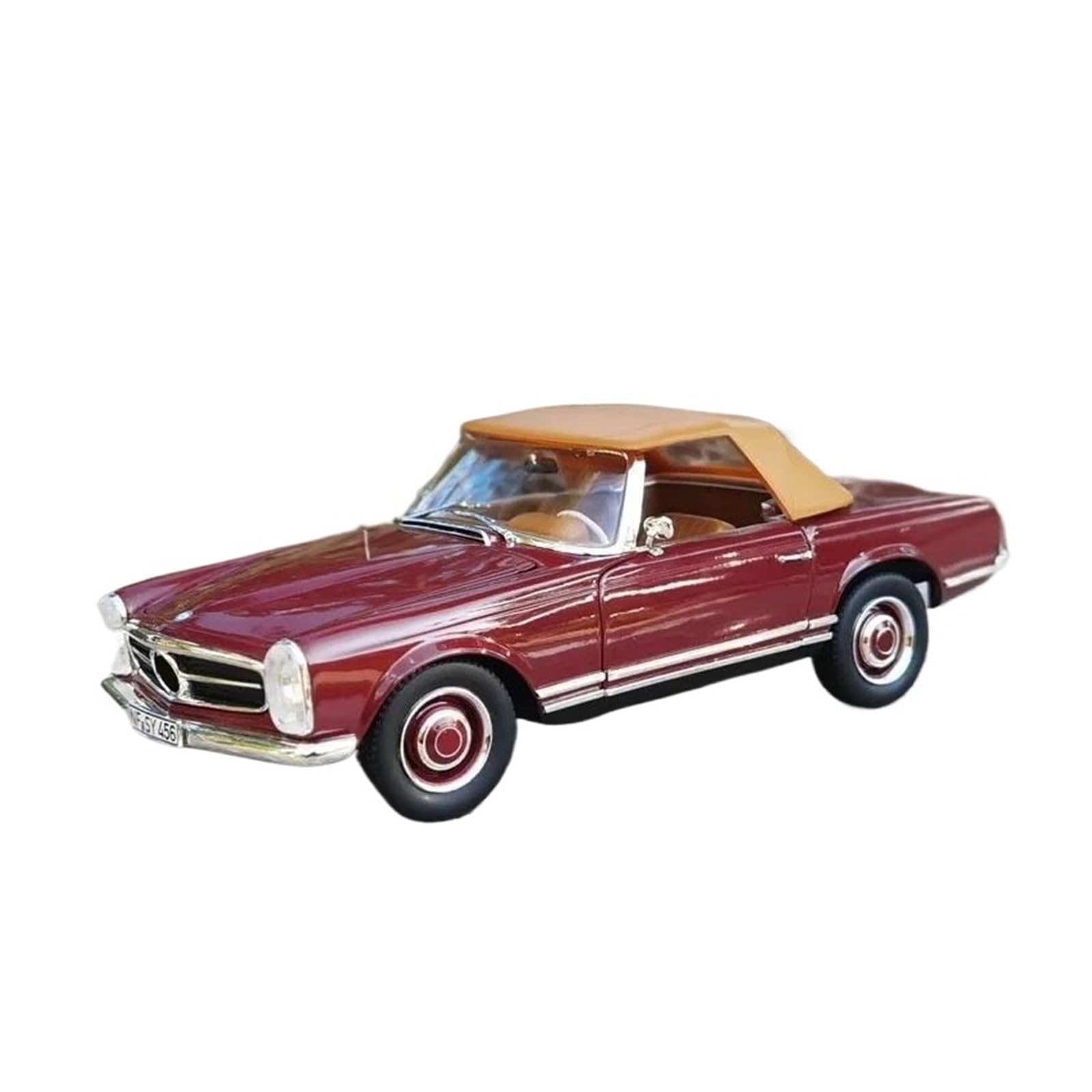 Adatto Per Mercedes-Benz 1963 230 SL 1:18 Modello Di Auto In Lega Pressofusa Da Collezione Hobby Decorazione Souvenir Statico