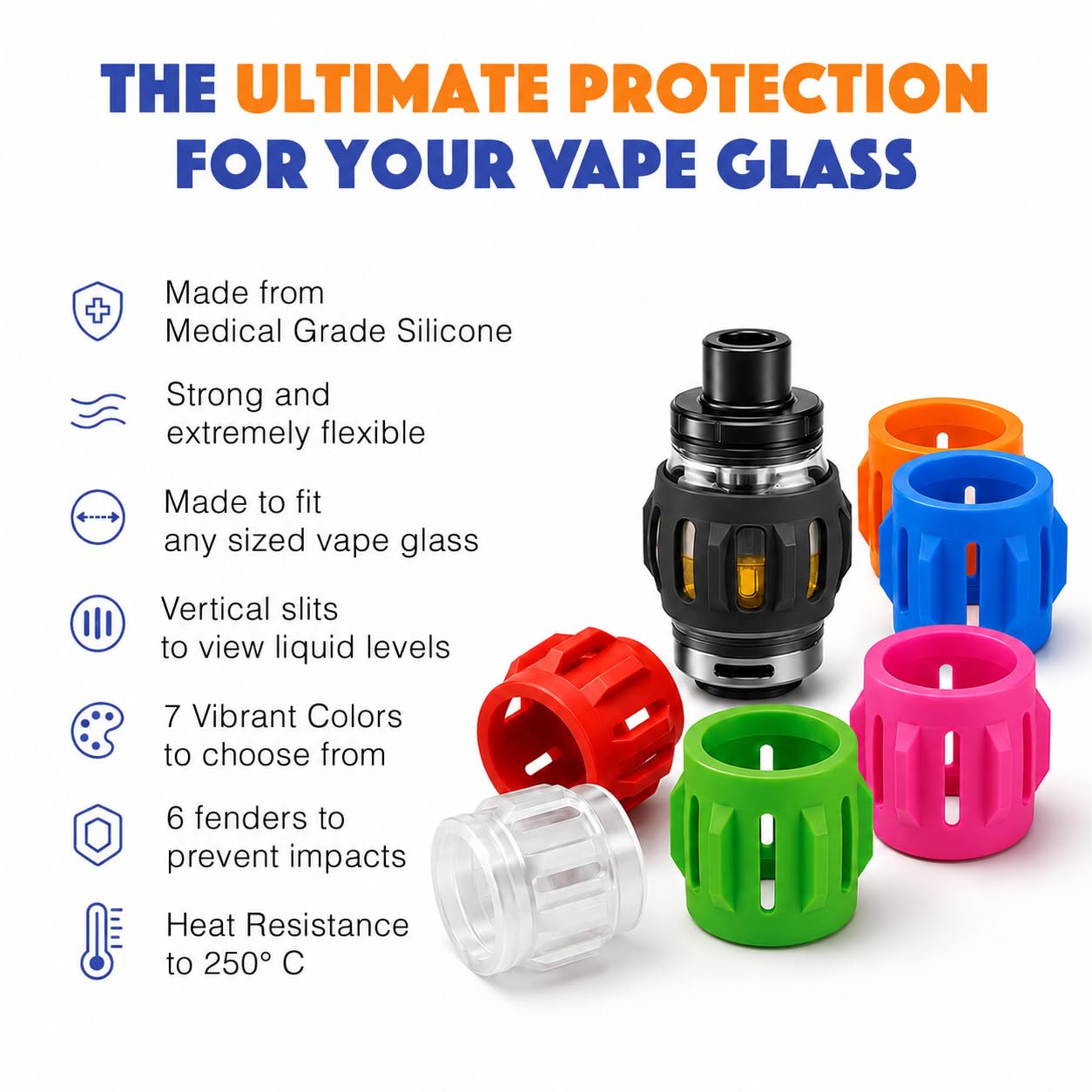 vape tank replacement glass Protectors for Geekvape, Smok, Vaporesso & Other Tanks – Black : Health & Household Manufacturer_Bar Juice 5000 Flavour:Banana Bake Foger Bit disposable vape