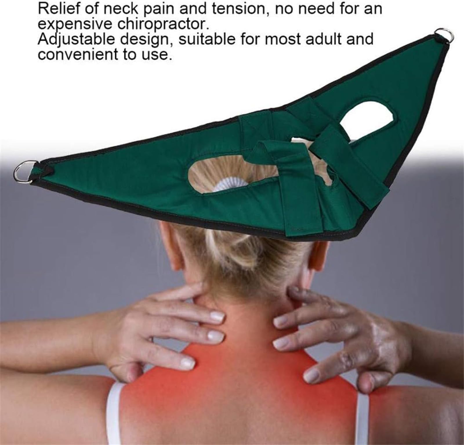 Dispositivo di Decompressione del Collo per Alleviare Il Dolore al Collo E Correggere Le Spalle - Kit unità di Trazione Cervicale sopra La Porta E Barella per Il Collo