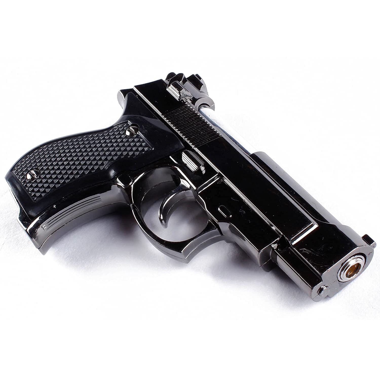 Windproof Refillable Lighter Gun Pistol Lighter -Windproof Jet Flame Gun Shaped Pocket Lighter