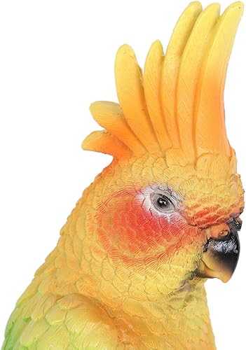 Miniatura 4 de TOPINCN Estatuas de jardín colgantes de loro forma estatua de jardín escultura al aire libre césped jardín escena árbol DIY decoración