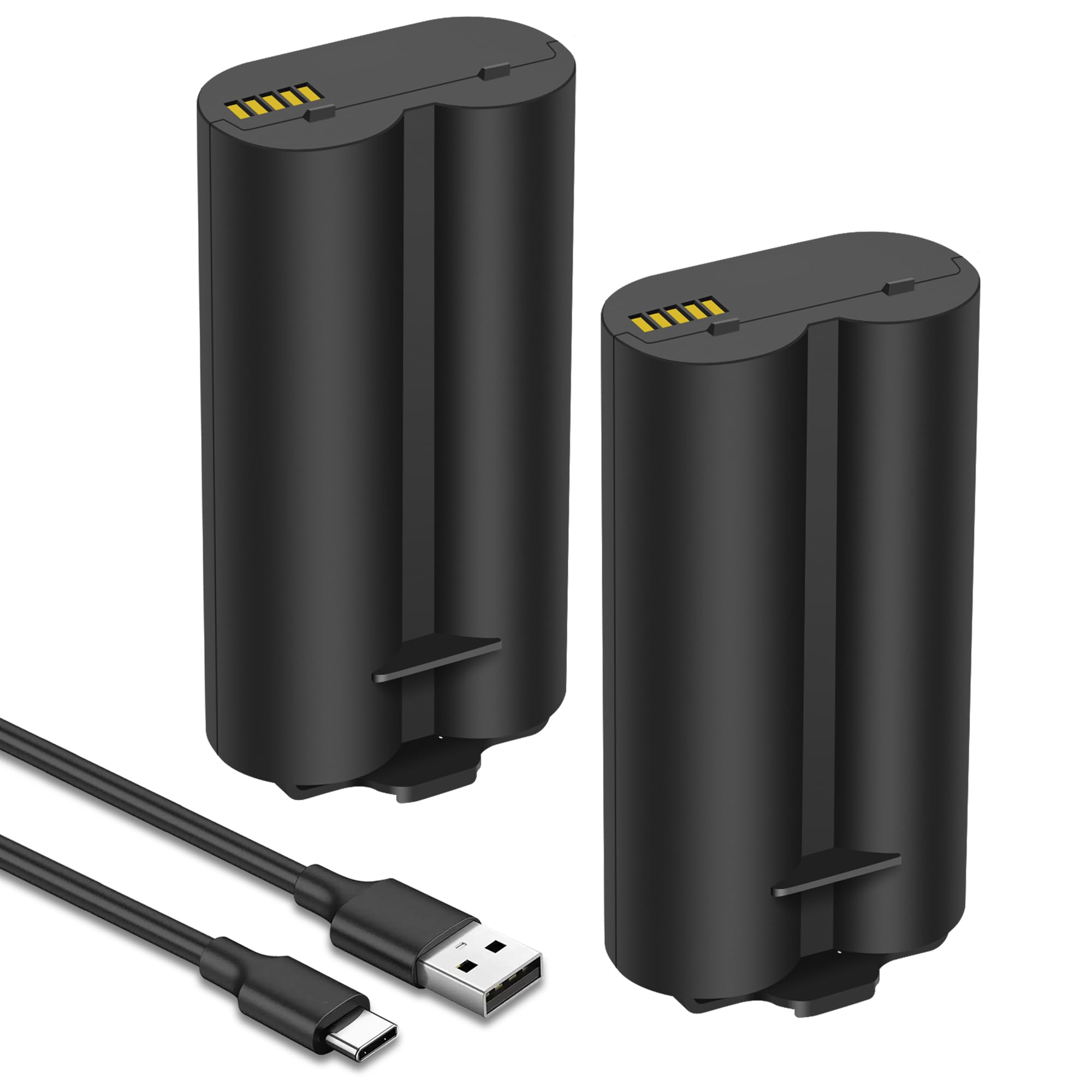 LBTPH 2-Pack 7000mah Battery Replacement for myQ Smart Garage Video Keypad Alarm System, Rechargeable Battery Compatible with MYQ 18650MH1-1S2P with USB-C Charging Cable, Li-ion 3.7V 25.9Wh