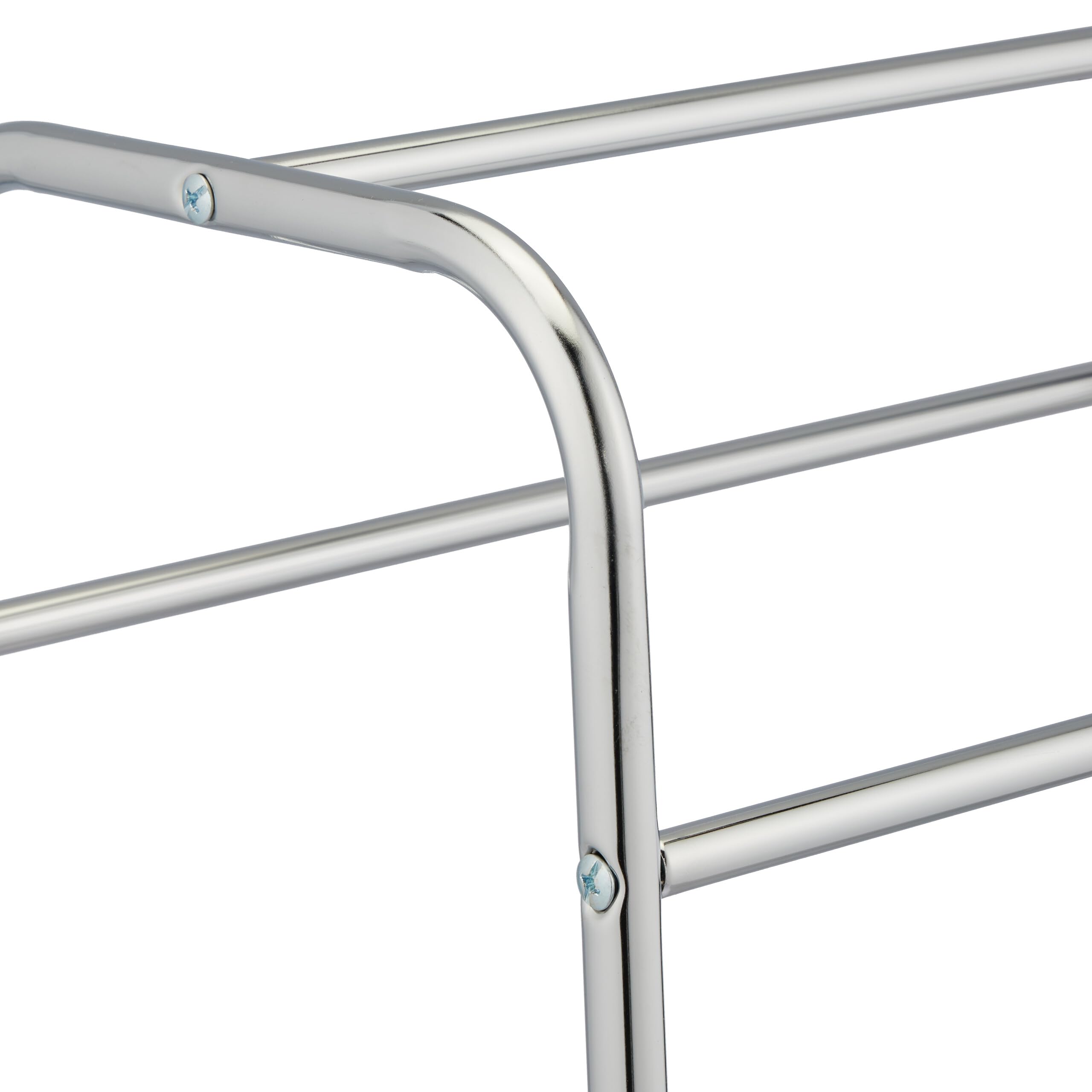 Relaxdays Handdoekhouder Chroom - Handdoekenrek Driearmig Handdoekdrager Vrijstaand