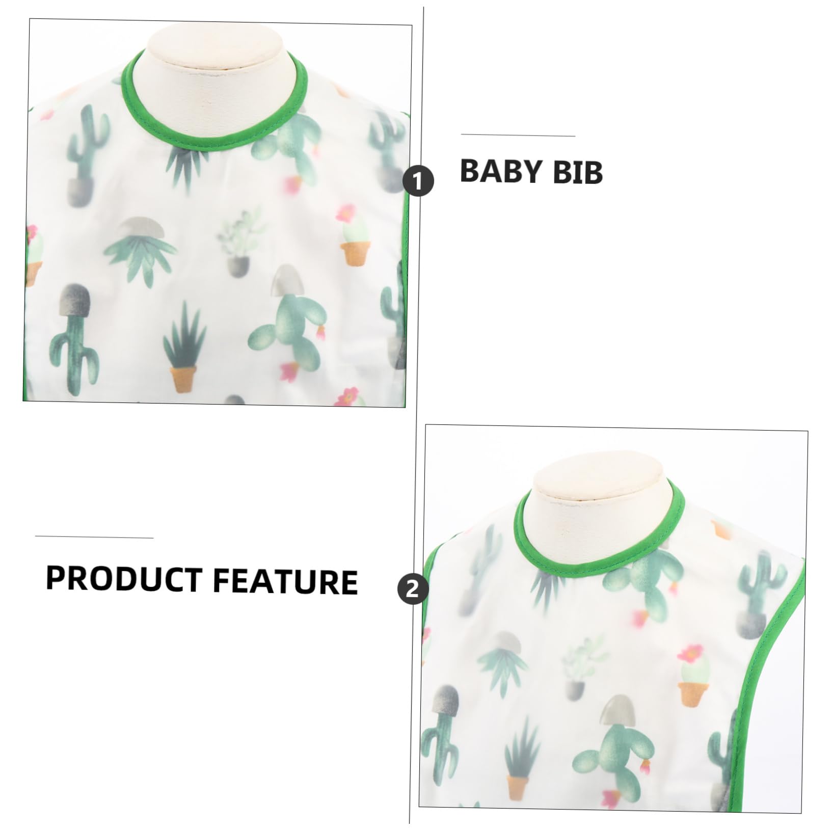 Abaodam 6piezas Baberos Impermeables Para Bebés De Baberos De Algodón Resistente Olores y Lavables De Cartoon Perfectos Alimentación Aprendizaje De Comida