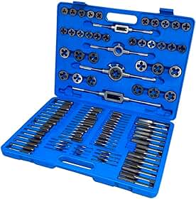 Jogo Kit Macho Tarracha Cossinete 110 Peças Rosca Interna Externa Maleta Vira Macho Porta Cossinete Profissional