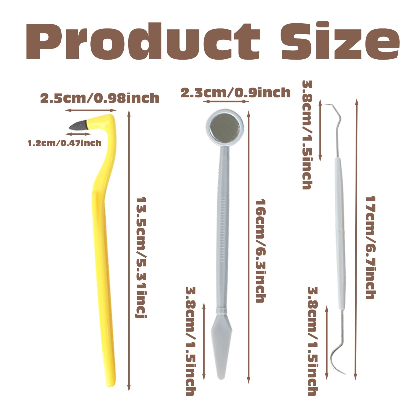 10 Piezas Removedor de Sarro Dental Portátil, Eliminación de Sarro Dientes Manual, Eliminador de Sarro Dental con Mango Largo Limpiador Sarro Dental para Hombres Mujeres Niños y Mascota